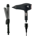 QC Beauty hair dryer and curling iron set