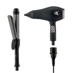 QC Beauty hair dryer and curling iron set