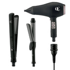 QC Beauty dryer, flat iron and curling iron set