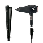 QC Beauty hair dryer and flat iron set