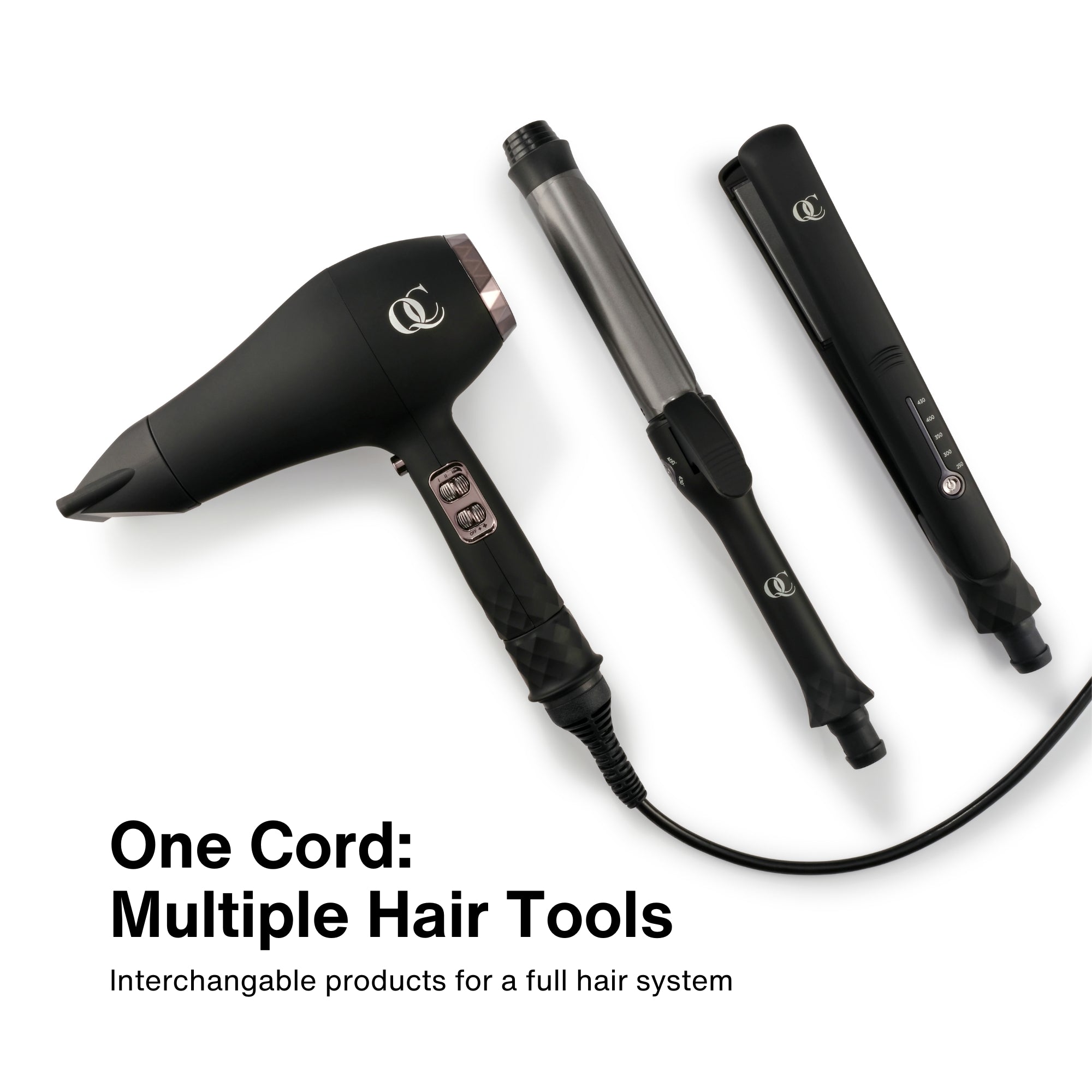 QC Beauty ceramic flat iron hair straightener – view 11