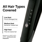 QC Beauty ceramic flat iron hair straightener – view 7