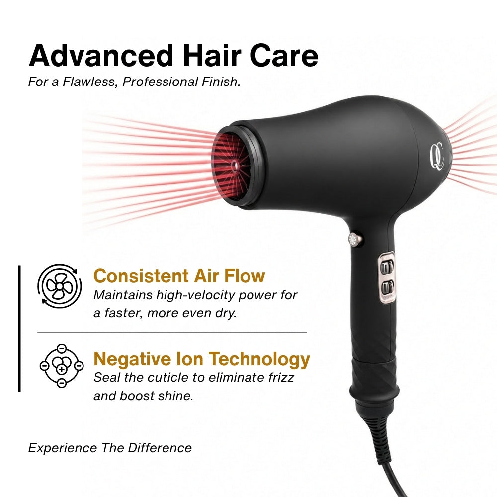 QC Beauty hair dryer and curling iron set – view 7