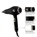 QC Beauty hair dryer and curling iron set – view 3