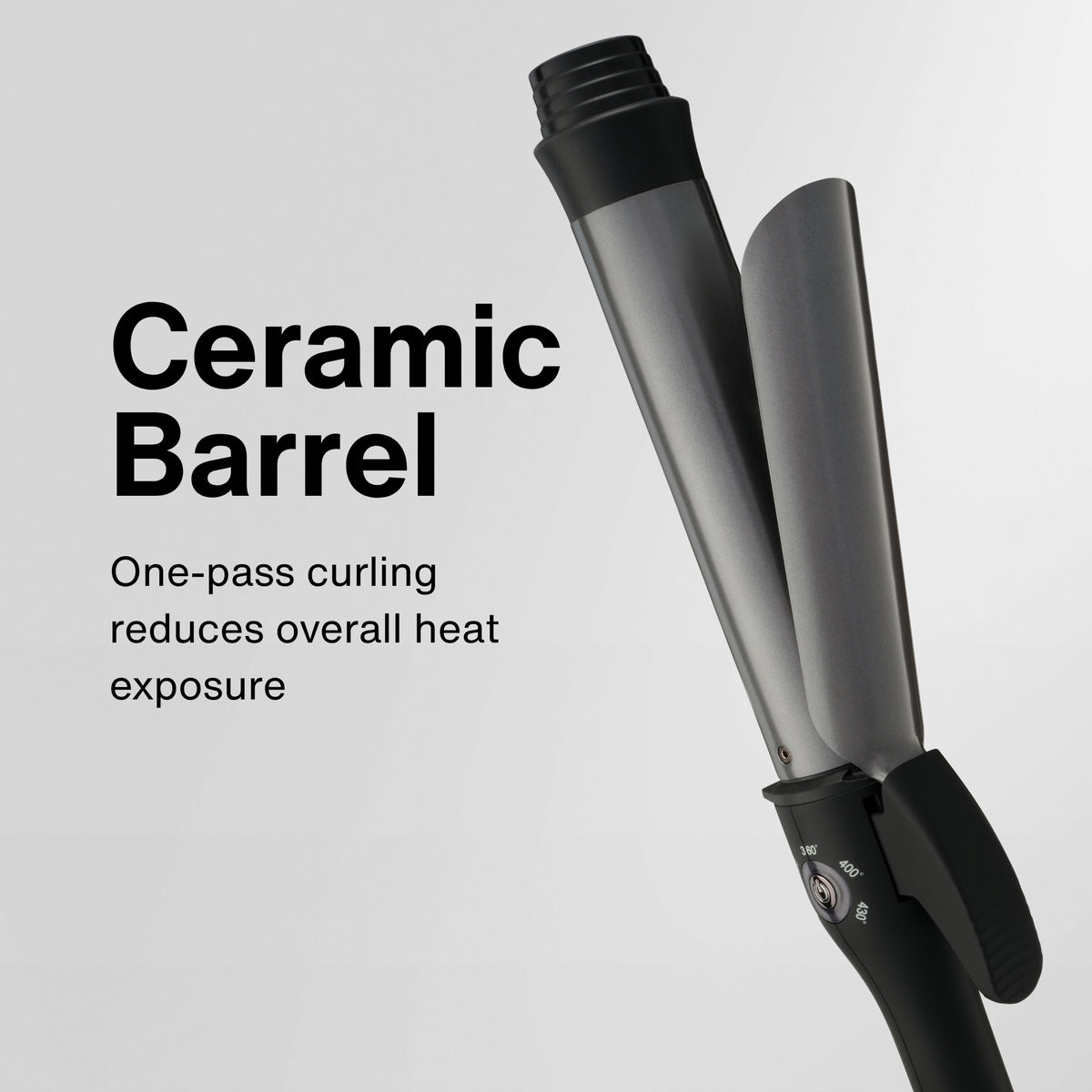 QC Beauty ceramic curling iron