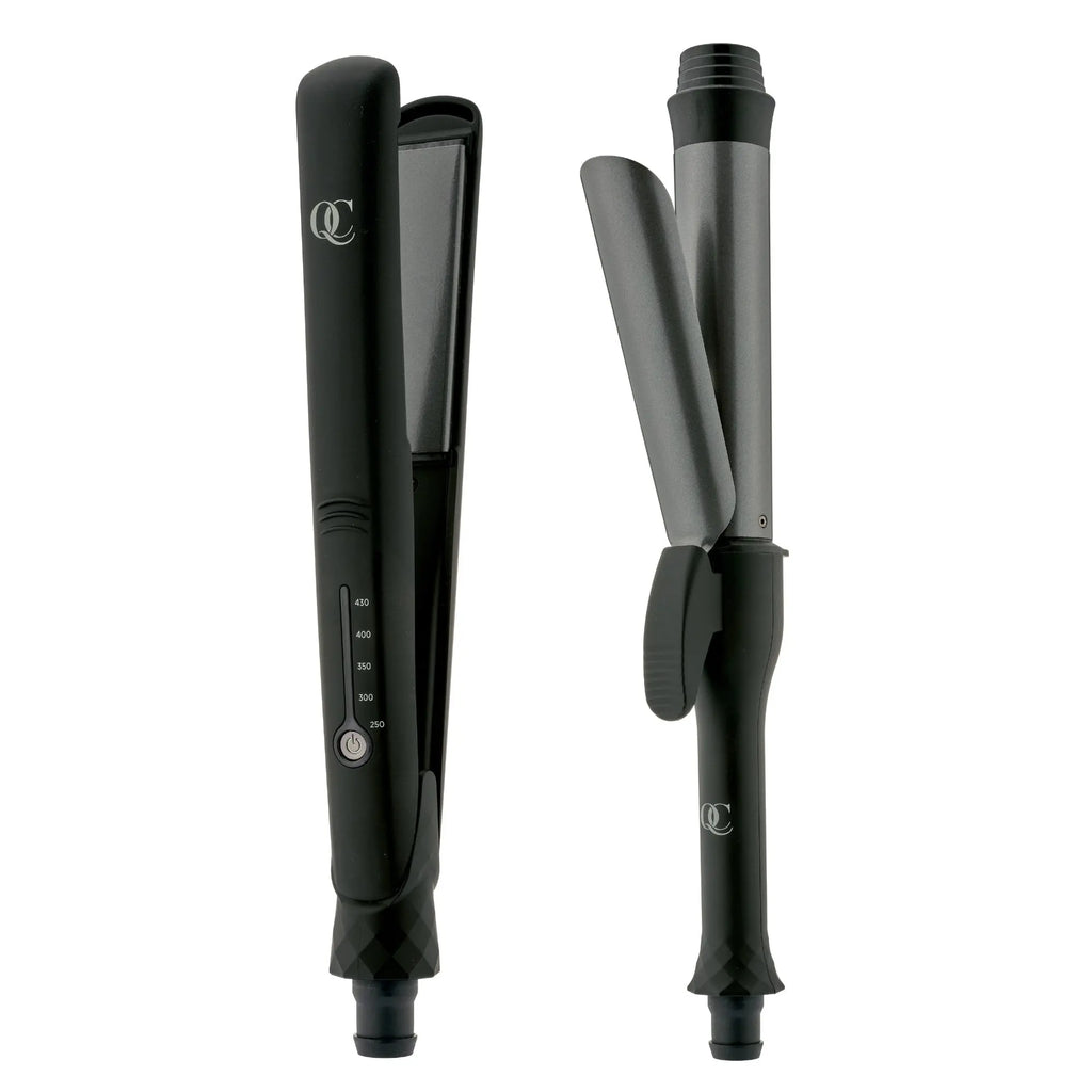 QC Beauty flat iron and curling iron set