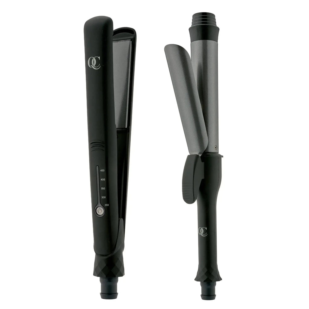 QC Beauty flat iron and curling iron set